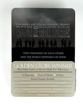 Band of Brothers HBO Mini Series DVD Collectors Edition Tin Box 6 Disc Set NEW